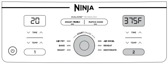 NINJA DZ400 Series XL 2 Basket Air Fryer - Figure 5