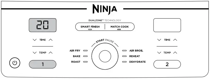 NINJA DZ400 Series XL 2 Basket Air Fryer - Figure 8