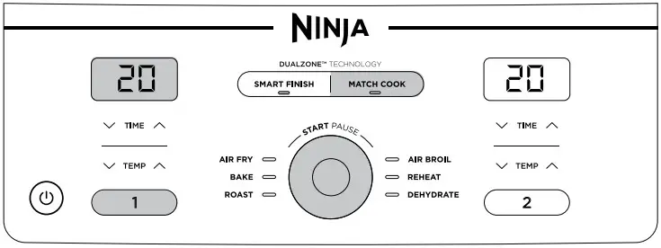 NINJA DZ400 Series XL 2 Basket Air Fryer - Figure 9