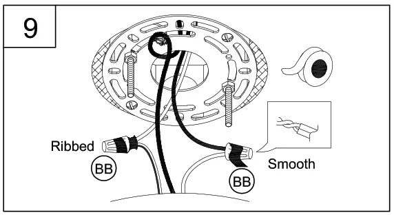 PROGRESS LIGHTING P350246 Three-Light Vintage Brass Coastal Semi-Flush Convertible - 12