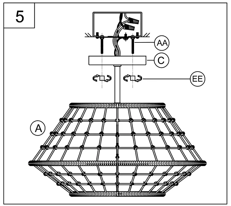 PROGRESS LIGHTING P350246 Three-Light Vintage Brass Coastal Semi-Flush Convertible - 7