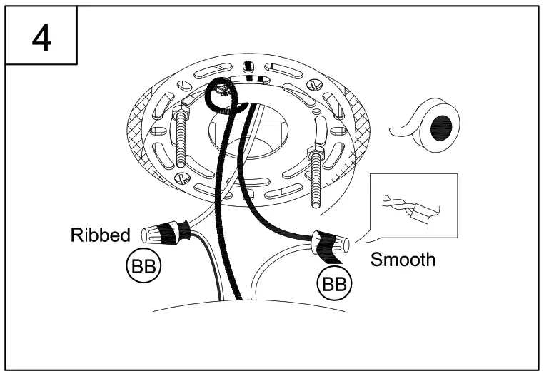 PROGRESS LIGHTING P350246 Three-Light Vintage Brass Coastal Semi-Flush Convertible - 8