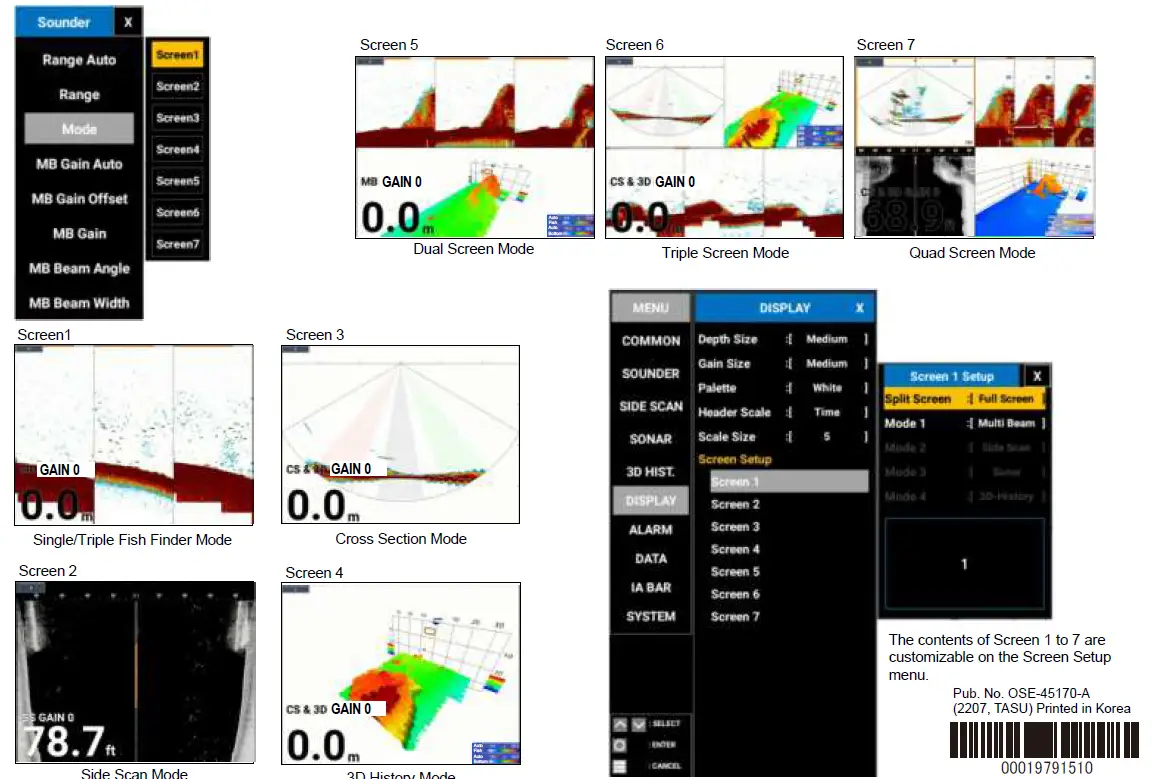 FURUNO SFD-1010-1012 10-12 Inch Flex Function Display 18