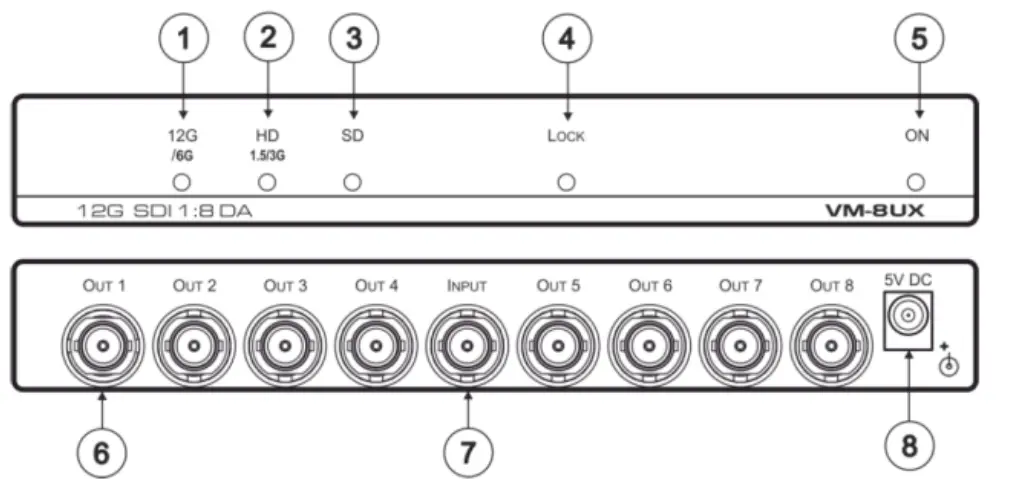 KRAMER VM-8UX Distribution Amplifier - fig 6