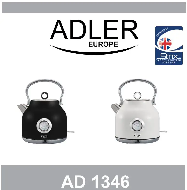 ADLER AD 1346 Electric Kettle User Manual