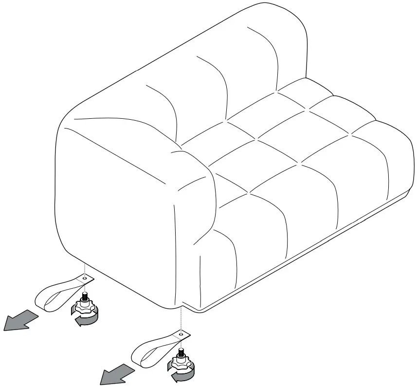 HAY Quilton 3 Seater Sofa - Figure 1