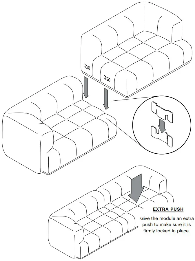 HAY Quilton 3 Seater Sofa - Figure 2