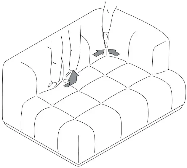 HAY Quilton 3 Seater Sofa - Figure 3