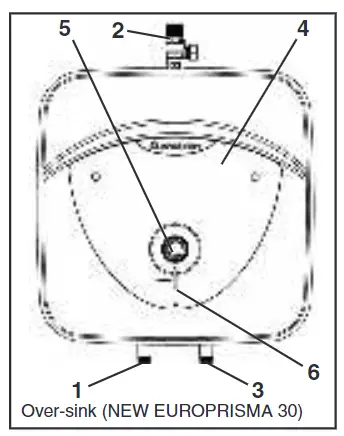 ARISTON EP10 Oversink Unvented Water Heater 3kW 10 Litre - overview1