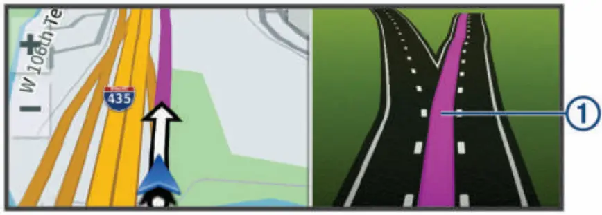 GARMIN DRIVESMART 55 Traffic Vehicle GPS - Lane Guidance