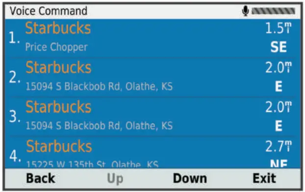 GARMIN DRIVESMART 55 Traffic Vehicle GPS - voice command2