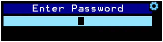 PS AUDIO Stellar Strata Amplifier - Password screen