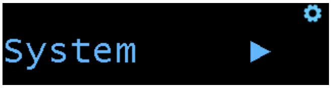 PS AUDIO Stellar Strata Amplifier - System sub-menu