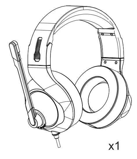 NUBWO N11 USB Gaming Headset - figure 1