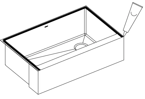 Kraus KHF410-33 33 Inch Stainless Steel Farmhouse - Countertop