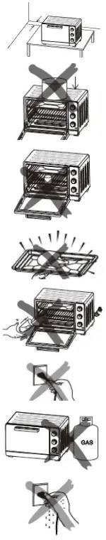 Brandt FC26MUB Compact Oven 26 L-safely