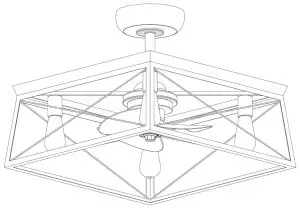 PROGRESS LIGHTING P250067 Briarwood -- Ceiling F