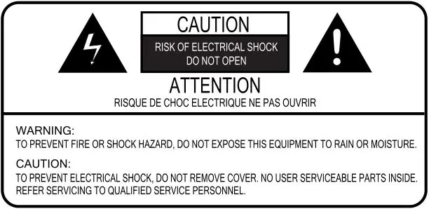SoundCast VG1 - Caution & Attention Info