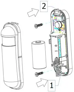 Philio PAT02-B Temperature and Humidity sensor - Battery Installation 2