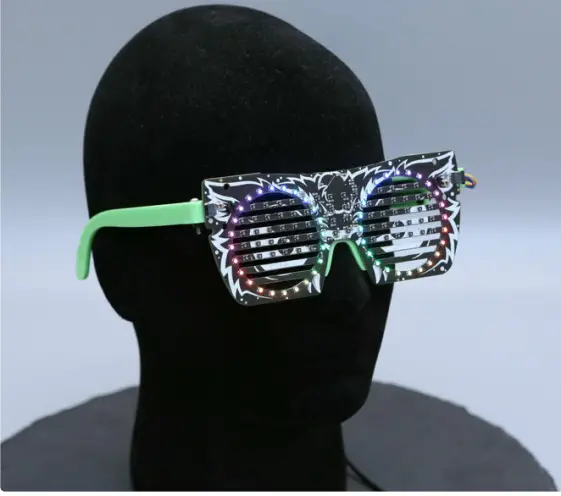 adafruit IS31FL3741 3D Printed Frame LED Glasses-Overview