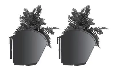 HOLMAN Mobile GreenWall GW0005 User Guide - HANGING POTS