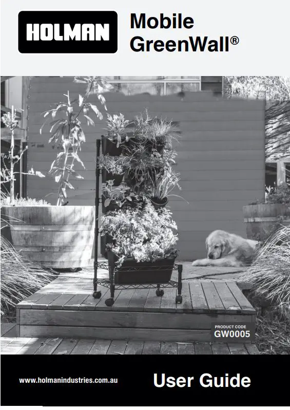 HOLMAN Mobile GreenWall GW0005 User Guide