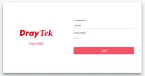 DrayTek Vigor2862 Series 2.5G Security VPN Router - admin