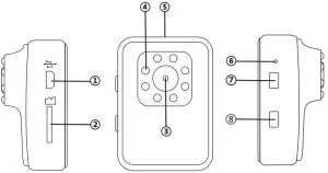 VALORE VMS60 Tarsier 1080P Mini WiFi Action Camera - PRODUCT