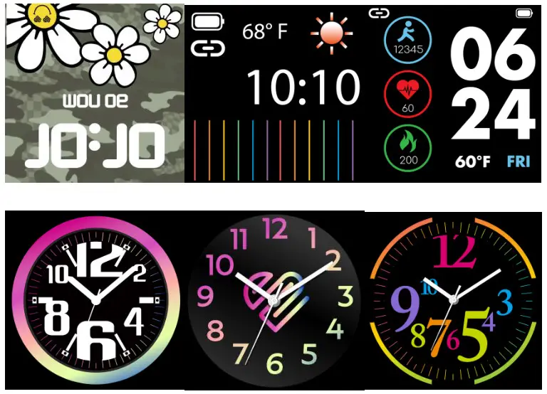 ACCUTIME JSE4202WM Smart Watch- Change Watch Faces