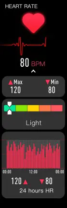 ACCUTIME JSE4202WM Smart Watch- Heart rate