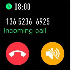 ACCUTIME JSE4202WM Smart Watch- Incoming cal