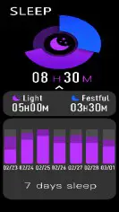 ACCUTIME JSE4202WM Smart Watch- Sleeping monitor