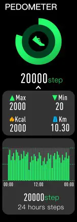 ACCUTIME JSE4202WM Smart Watch- Swipe left the screen