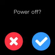 ACCUTIME JSE4202WM Smart Watch- power off