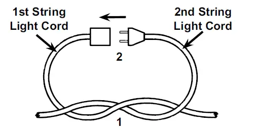 luminar 63483 24 FT 12 Bulb Outdoor String Lights Black-2