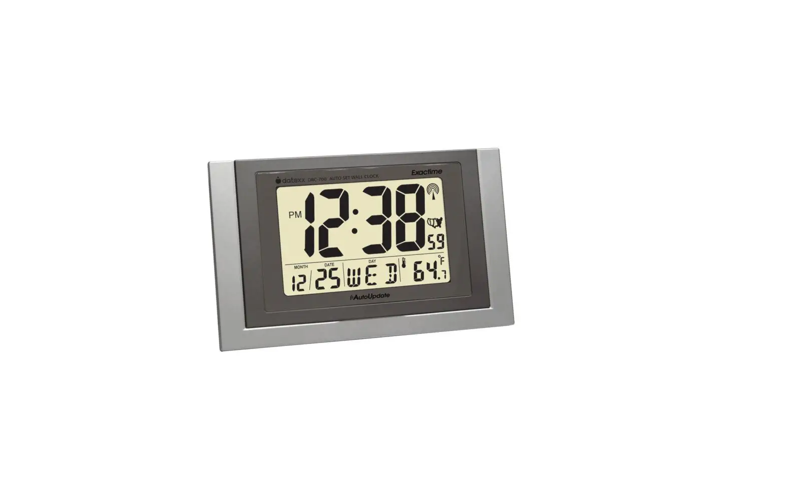 Maxiaids 124684 Radio Controlled Clock Alarm With Indoor Thermometer Instruction Manual Maxiaids 124684 Radio Controlled Clock Alarm With Indoor Thermometer Instruction Manual