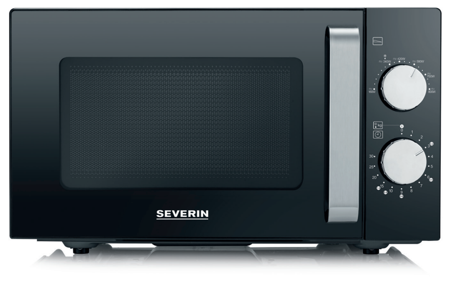 SEVERIN MW 7761 Solo Microwave Oven with Ceramic Bottom