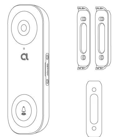 alula RE703-Connect+-1080p-WiFi-Video-Doorbell-Camera-FIG-1