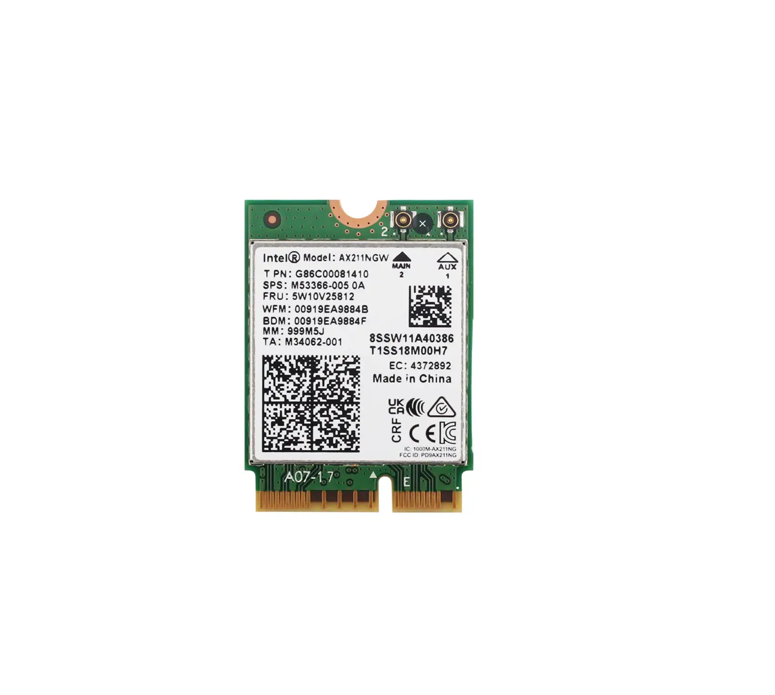 Intel 6e Ax211 Bluetooth Wireless Adaptor User Guide