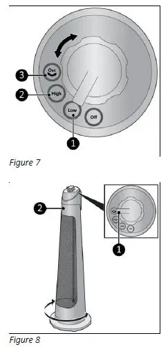EUROM 335651 Q-Tower 1200 Electric Patio Heater 4