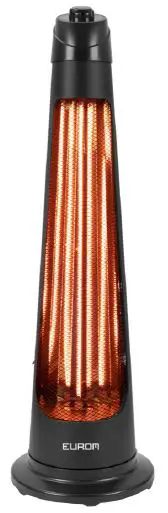 EUROM 335651 Q-Tower 1200 Electric Patio Heater PRO