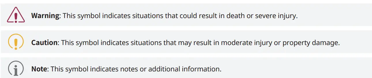 Suprema Enclosure for CoreStation Installation Guide - Instructional icons