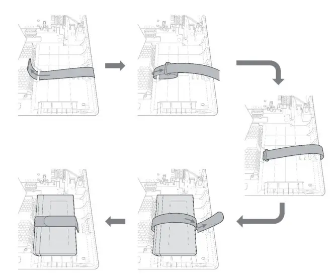 Suprema Enclosure for CoreStation Installation Guide - Securing the battery