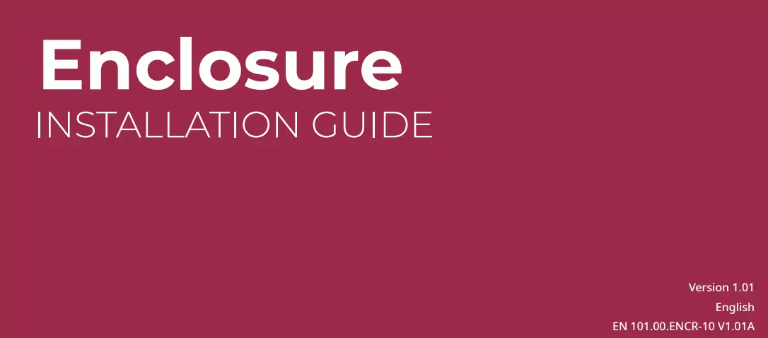 Suprema Enclosure for CoreStation Installation Guide