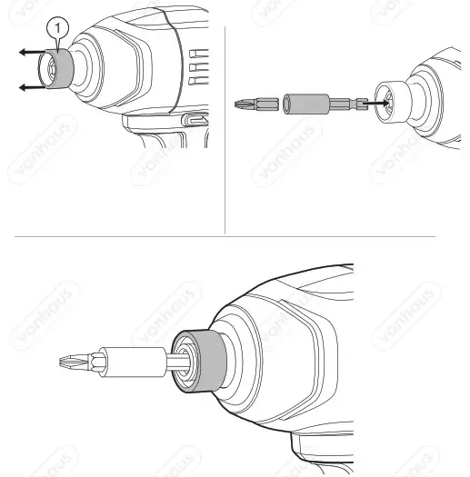 VonHaus 3500167 18V Cordless Impact Drill Driver - OPERATION 3