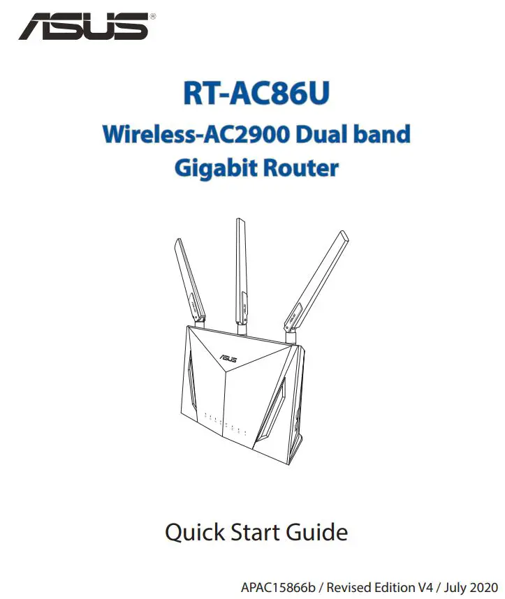 ASUS Wireless-AC2900 Dual band Gigabit Router User Guide