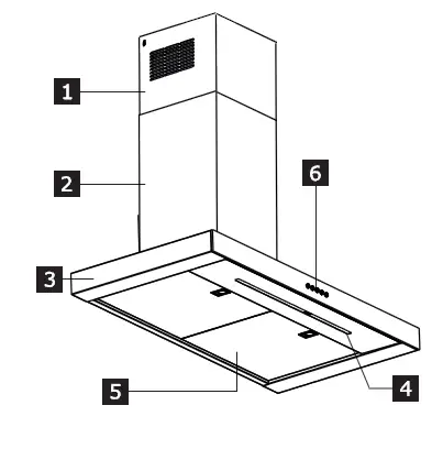 IKEA -403.824.98 -KULINARISK -Kitchen -Hood -1