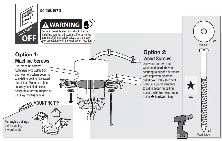 Hunter 51407 Invector Matte Black Ceiling Fan FIG 8
