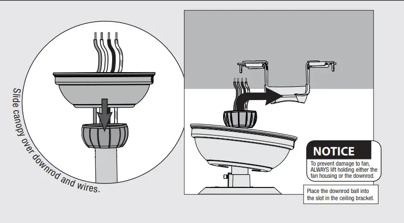 Hunter 51407 Invector Matte Black Ceiling Fan FIG 9