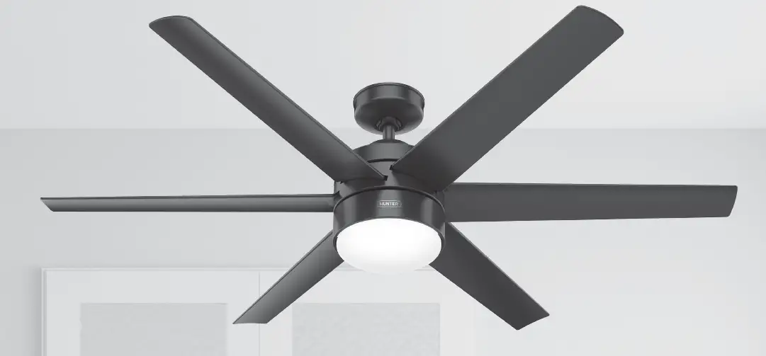 Hunter 51407 Invector Matte Black Ceiling Fan PRODUCT